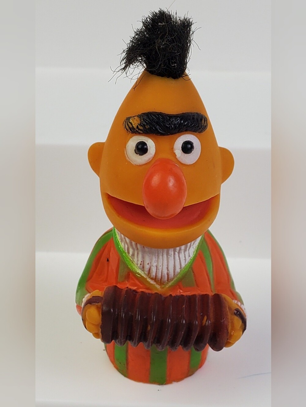 Muppets Inc Vintage 1982 Sesame Street  Bert w/ Accordion Finger Puppet - GUC